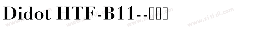 Didot HTF-B11-字体转换